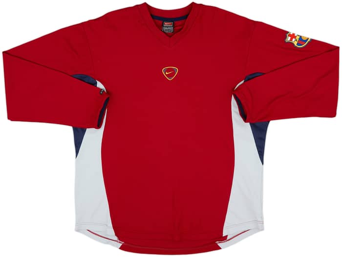 2000-01 Barcelona Nike Training L/S Shirt - 6/10 - (M)
