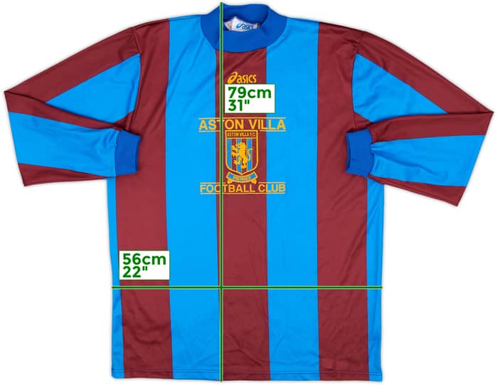 1993-95 Aston Villa Asics Training L/S Shirt - 8/10 - (L)