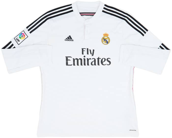 2014-15 Real Madrid Home L/S Shirt Ronaldo #7 - 6/10 - (XL)