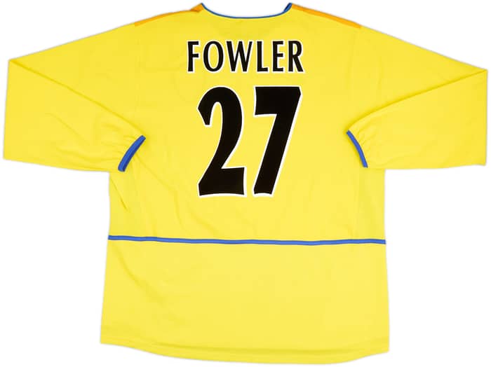 2002-03 Leeds United Away L/S Shirt Fowler #27 - 8/10 - (XXL)