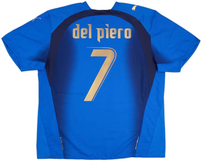 2006 Italy Home Shirt Del Piero #7 - 6/10 - (XL)