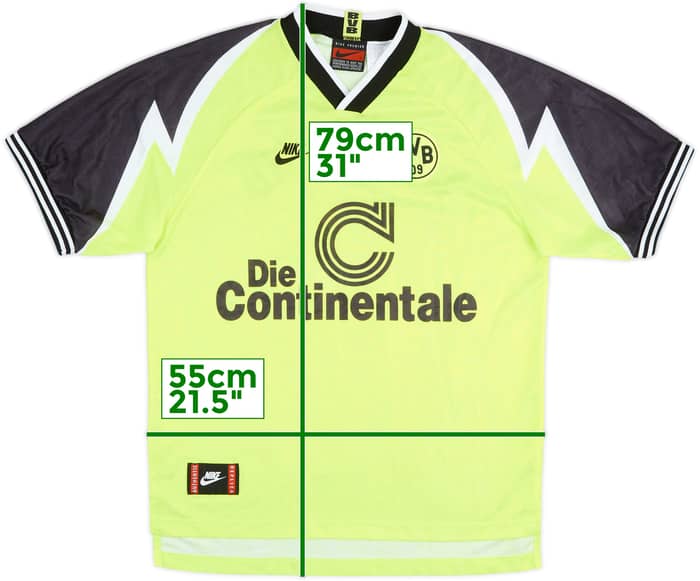 1995-96 Borussia Dortmund Home Shirt - 8/10 - (L)