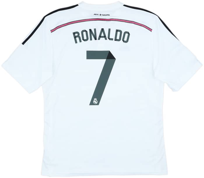 2014-15 Real Madrid Home Shirt Ronaldo #7 - 7/10 - (XL)
