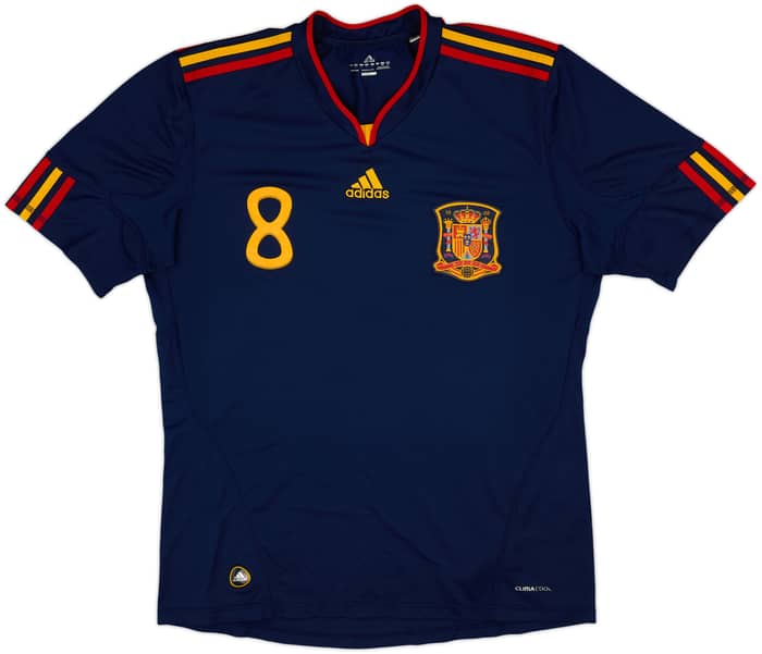 2010-11 Spain Away Shirt Xavi #8 - 7/10 - (L)
