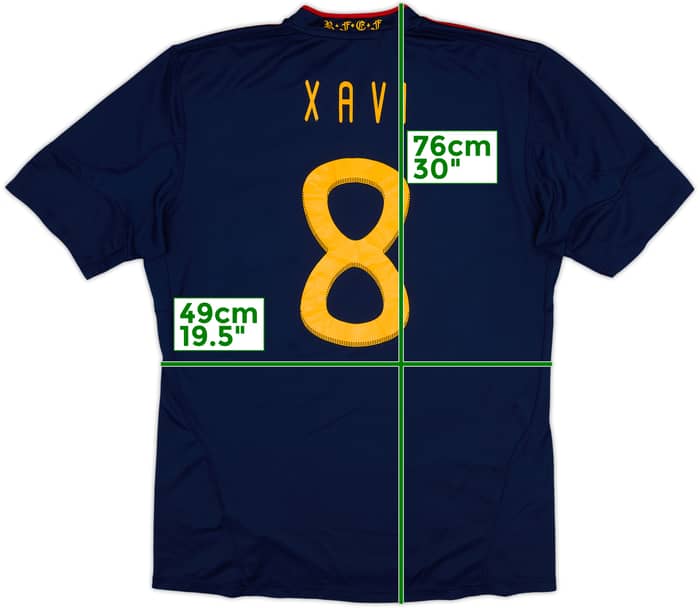 2010-11 Spain Away Shirt Xavi #8 - 7/10 - (L)