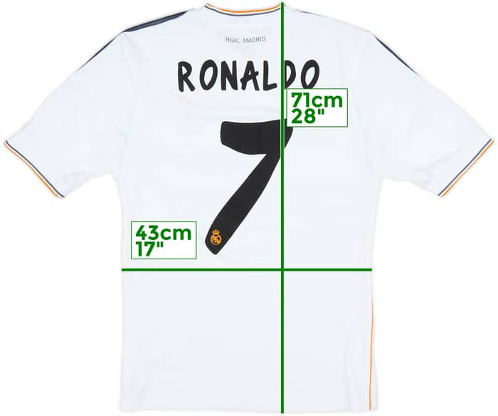 2013-14 Real Madrid Home Shirt Ronaldo #7 - 6/10 - (S)