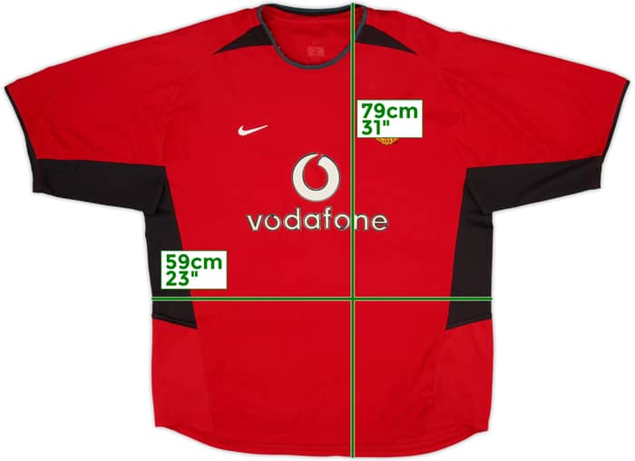 2002-04 Manchester United Home Shirt - 5/10 - (XL)