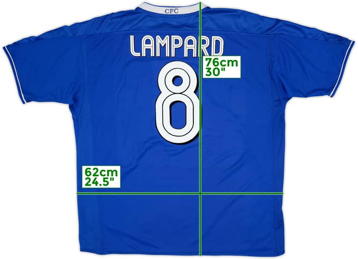 2003-05 Chelsea Home Shirt Lampard #8 - 5/10 - (L)