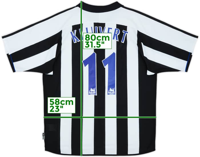 2003-05 Newcastle Home Shirt Kluivert #11 - 4/10 - (L)