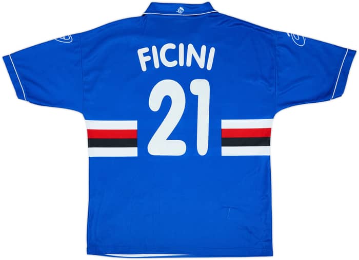 1999-00 Sampdoria Home Shirt Ficini #21 - 5/10 - (XXL)