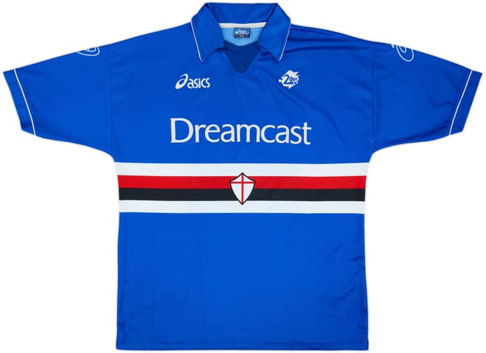 1999-00 Sampdoria Home Shirt Ficini #21 - 5/10 - (XXL)
