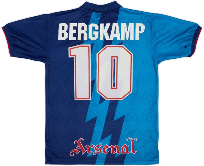 1995-96 Arsenal Away Shirt Bergkamp #10 - 5/10 - (XL.Boys)