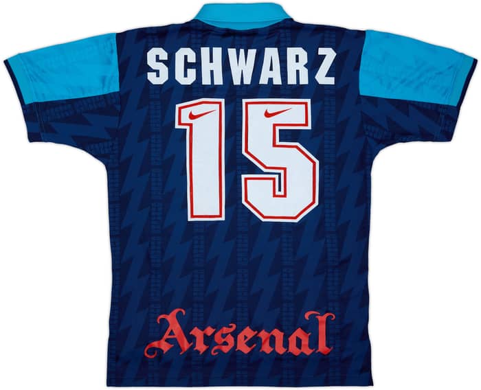 1994-95 Arsenal Away Shirt Schwarz #15 - 7/10 - (M)