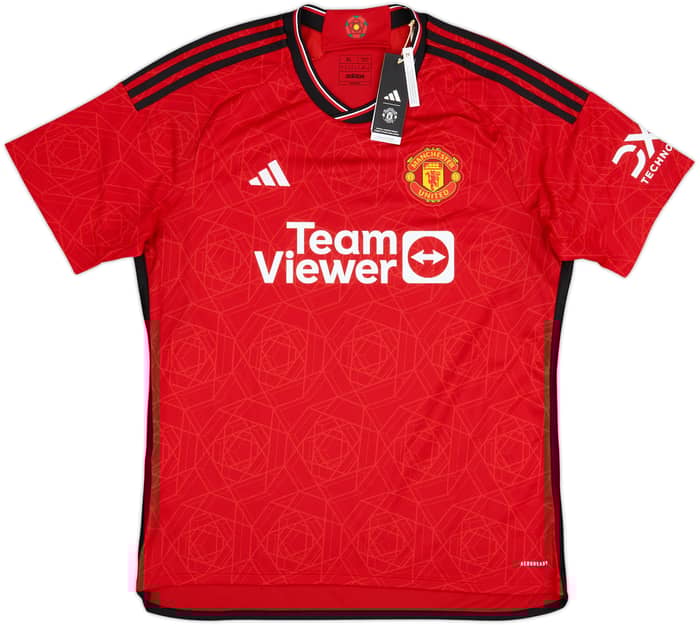 2023-24 Manchester United Home Shirt Martinez #6 - 10/10 - (XL)