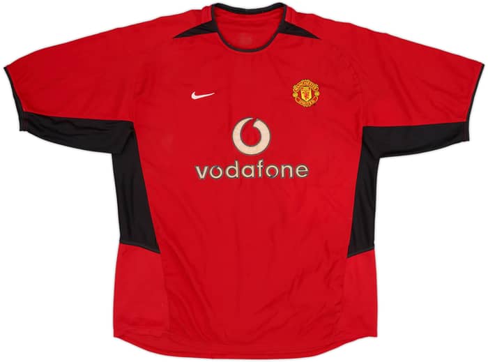 2002-04 Manchester United Home Shirt - 4/10 - (XL)