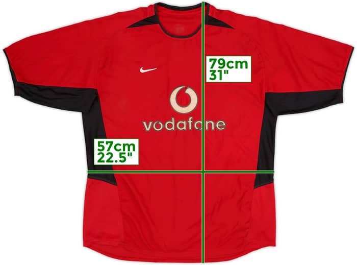 2002-04 Manchester United Home Shirt - 4/10 - (XL)