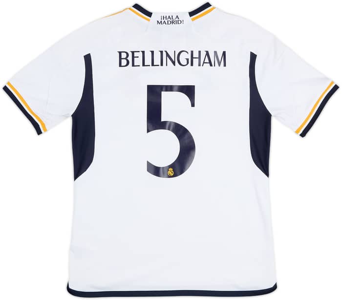 2023-24 Real Madrid Home Shirt Bellingham #5 - 7/10 - (L.Boys)