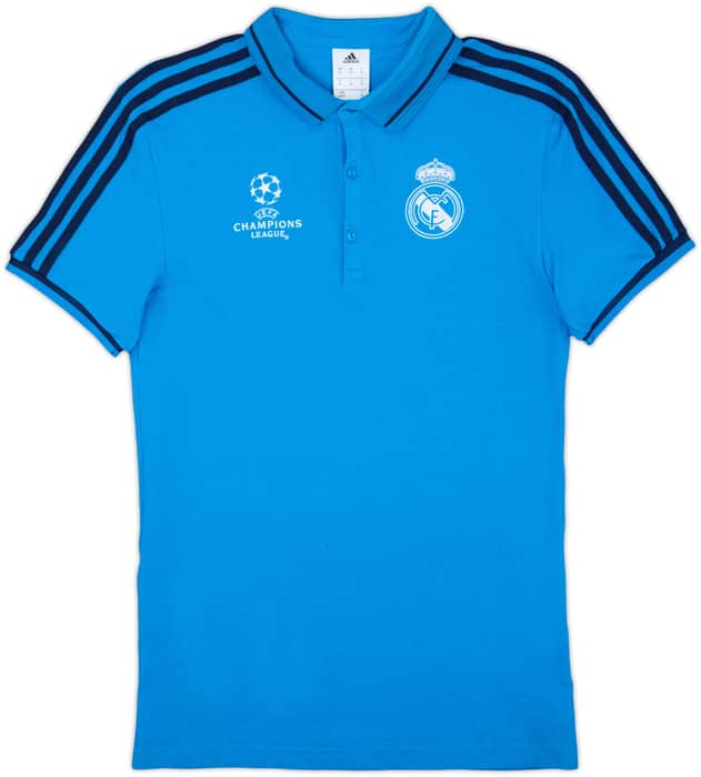 2015-16 Real Madrid CL adidas Polo Shirt - 9/10 - (XS)