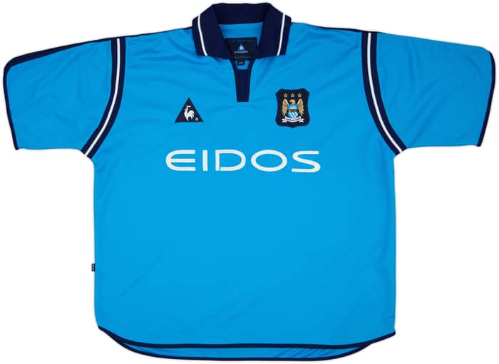 2001-02 Manchester City Home Shirt - 9/10 - (XL)