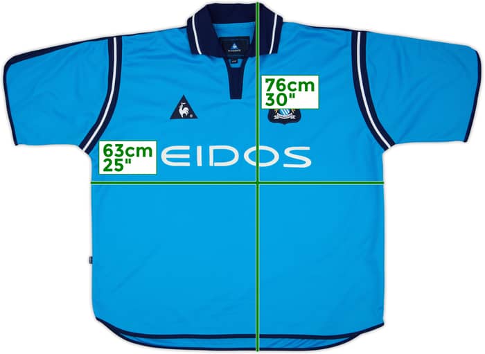 2001-02 Manchester City Home Shirt - 9/10 - (XL)