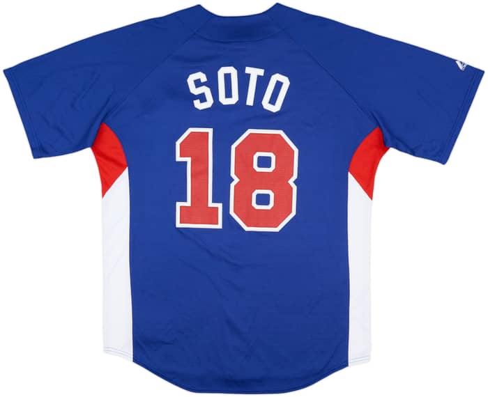 2009 Chicago Cubs Soto #18 Majestic Batting Practice Jersey - 9/10 - (L)