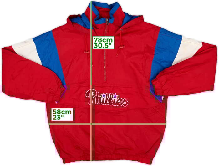 2000s Philadelphia Phillies Majestic Veste de pluie demi-zip - 8/10 - (L)