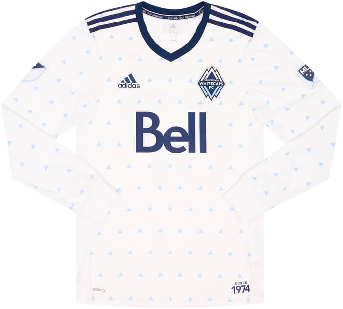 2017 Vancouver Whitecaps Match Issue Signed Home L/S Shirt Davis #67