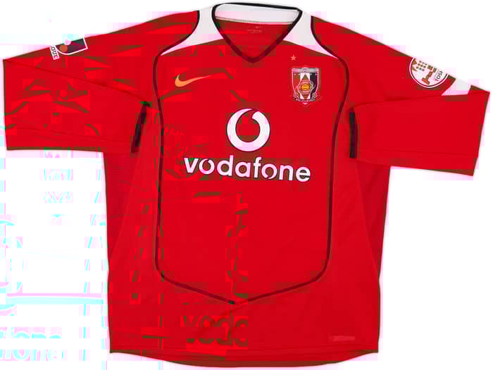 2005 Urawa Red Diamonds Home L/S Shirt - 9/10 - (L)