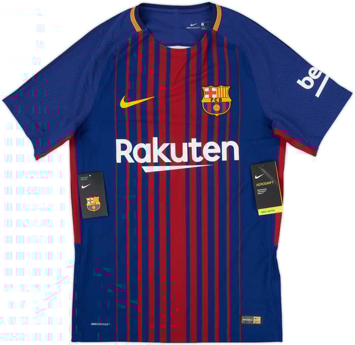 2017-18 Barcelona Player Issue Home Shirt Messi #10 (S)