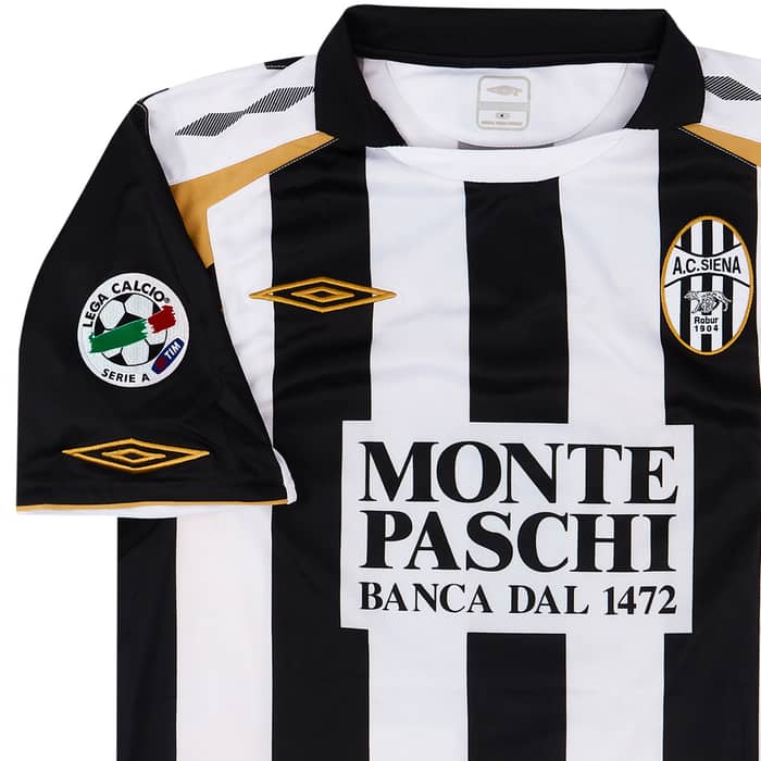 2007-08 Siena Match Issue Home Shirt Vergassola #8
