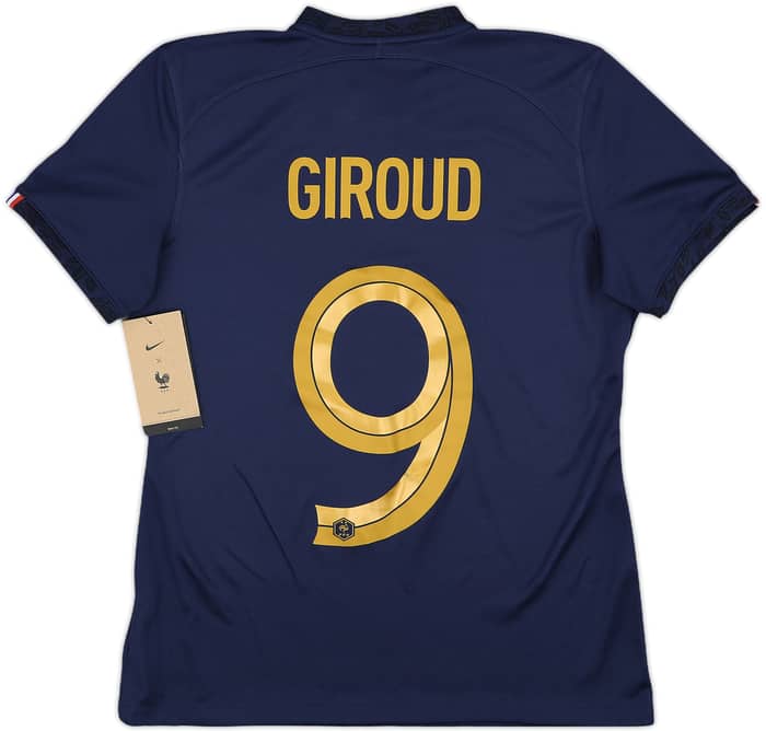 2022-23 France Home Shirt Giroud #9 (Women's M)