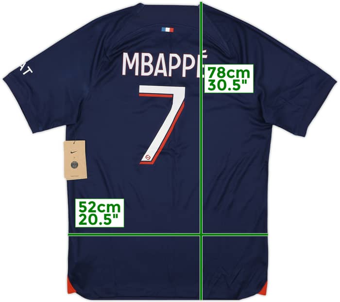 2023-24 Paris Saint-Germain Home Shirt Mbappe #7 (M)