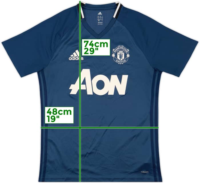 2016-17 Manchester United adizero Training Shirt - 8/10 - (M)