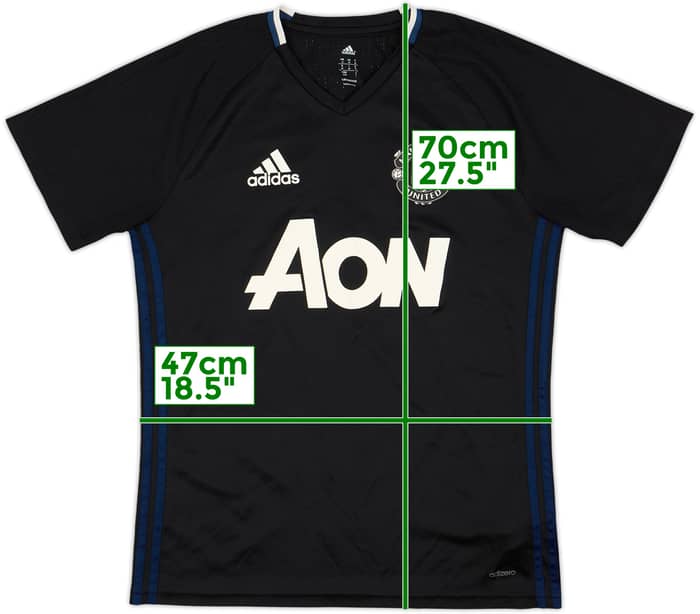 2016-17 Manchester United adizero Training Shirt - 8/10 - (M)