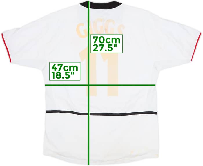 2002-03 Manchester United Away Shirt Giggs #11 - 4/10 - (L.Boys)