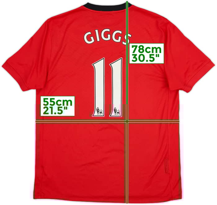 2009-10 Manchester United Home Shirt Giggs #11 - 7/10 - (L)