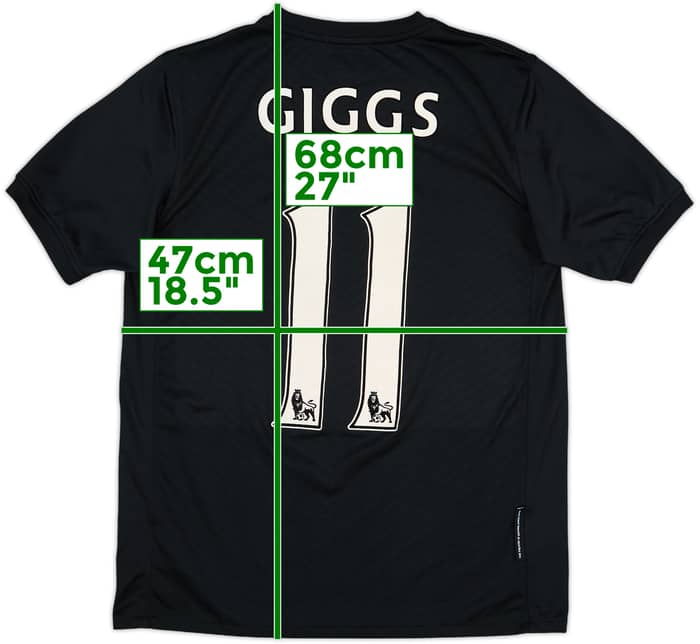 2009-10 Manchester United Away Shirt Giggs #11 - 8/10 - (XL.Boys)