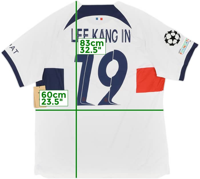 2023-24 Paris Saint-Germain Away Shirt Lee Kang In #19 (XL)