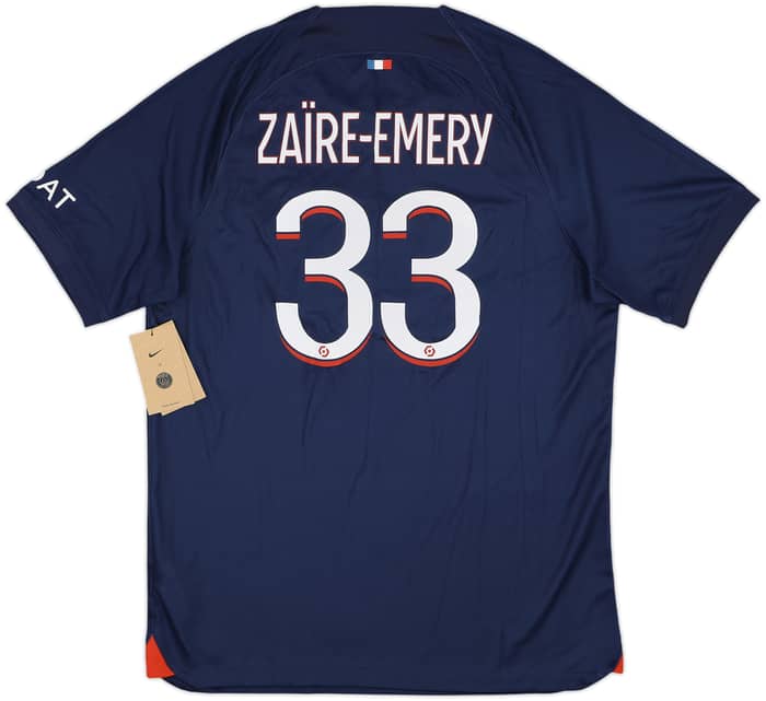 2023-24 Paris Saint-Germain Home Shirt Zaire-Emery #33 (L)