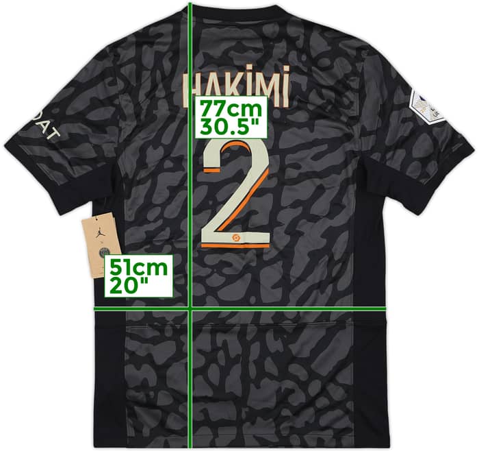 2023-24 Paris Saint-Germain Third Shirt Hakimi #2 (M)