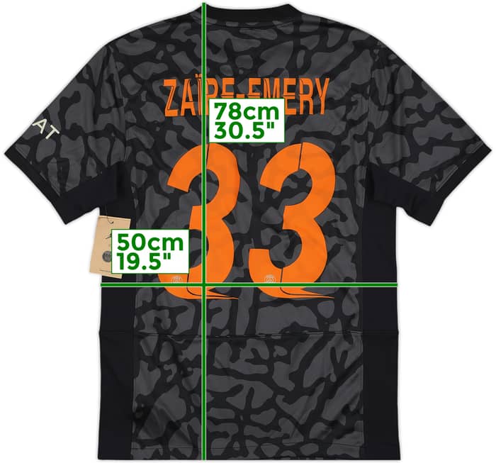 2023-24 Paris Saint-Germain Third Shirt Zaire-Emery #33 (M)