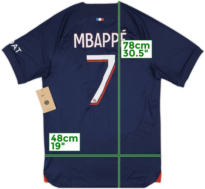 2023-24 Paris Saint-Germain Home Shirt Mbappe #7 (S)