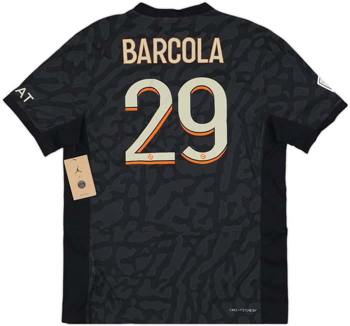 2023-24 Paris Saint-Germain Authentic Third Shirt Barcola #29 (L)