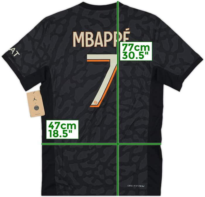 2023-24 Paris Saint-Germain Authentic Third Shirt Mbappe #7 (S)