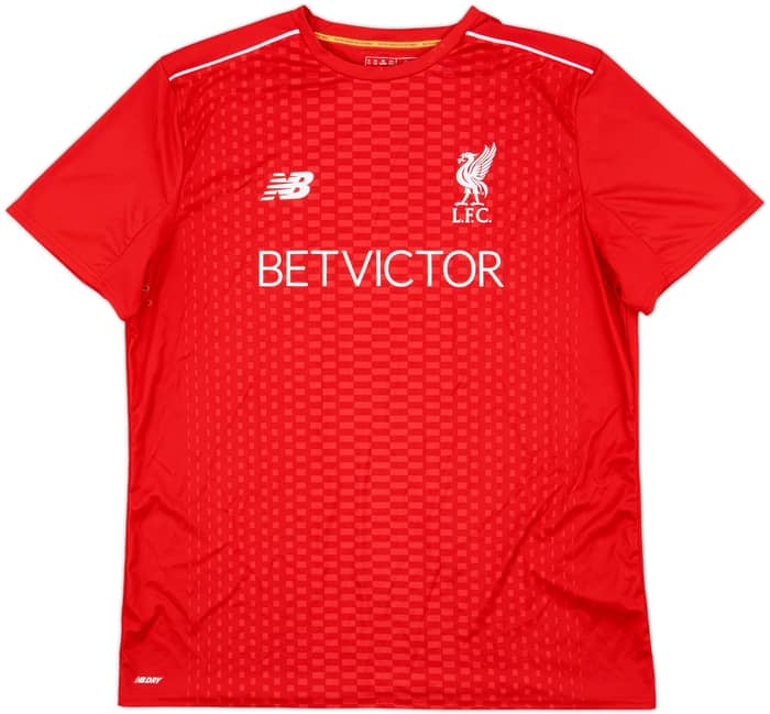 2016-17 Liverpool New Balance Pre-Match Training Shirt - 9/10 - (XL)