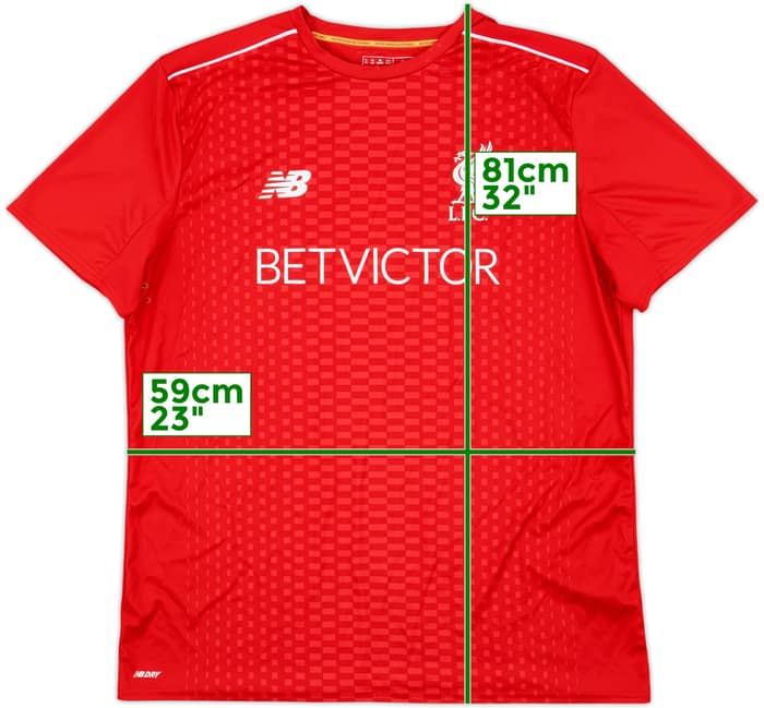2016-17 Liverpool New Balance Pre-Match Training Shirt - 9/10 - (XL)