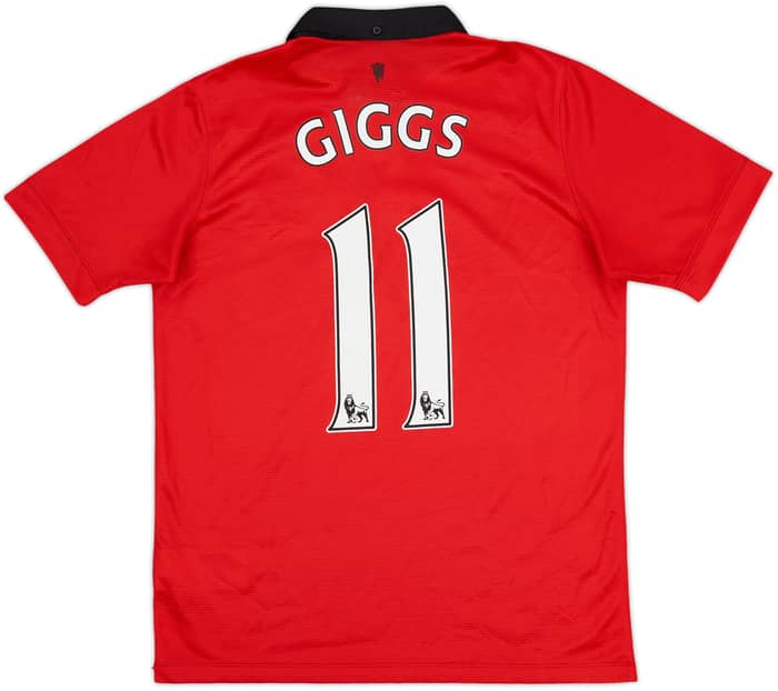 2013-14 Manchester United Home Shirt Giggs #11 - 9/10 - (XL.Boys)