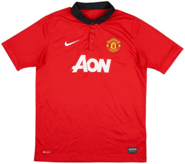 2013-14 Manchester United Home Shirt Giggs #11 - 9/10 - (XL.Boys)