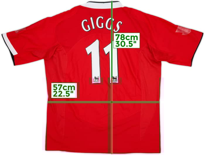 2004-06 Manchester United Home Shirt Giggs #11 - 5/10 - (XL)