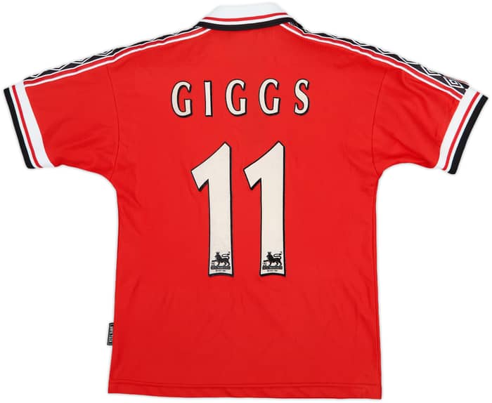 1998-00 Manchester United Home Shirt Giggs #11 - 8/10 - (L.Boys)
